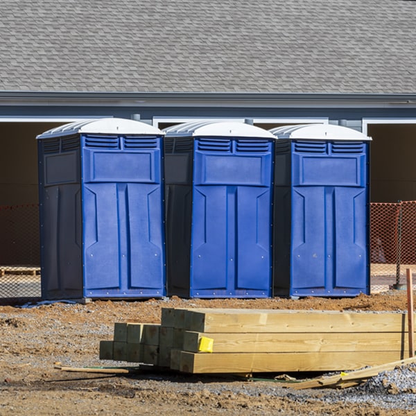 what is the expected delivery and pickup timeframe for the porta potties in Loganville Pennsylvania